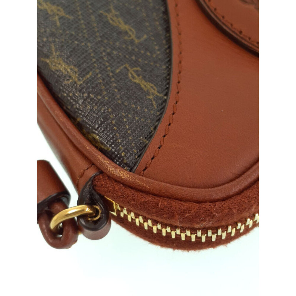 Saint Laurent Le Monogramme Coeur Crossbody Bag Chocolate BROWN - Picture 6 of 9